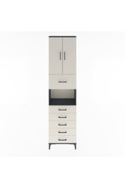 Arges Dolap 3 Raflı 6 Çekmeceli 2 Kapaklı 60x30x243 - S32M047V4A