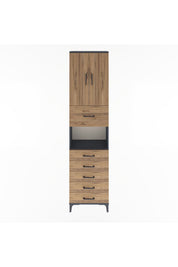 Arges Dolap 3 Raflı 6 Çekmeceli 2 Kapaklı 60x30x243 - S32M047V6A