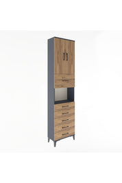 Arges Dolap 3 Raflı 6 Çekmeceli 2 Kapaklı 60x30x243 - S32M047V6A
