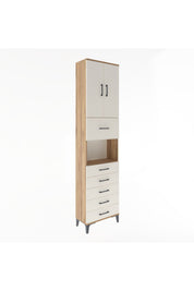 Arges Dolap 3 Raflı 6 Çekmeceli 2 Kapaklı 60x30x243 - S32M047V7A