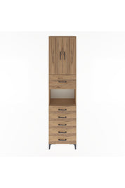 Arges Dolap 3 Raflı 6 Çekmeceli 2 Kapaklı 60x30x243 - S32M047V9A