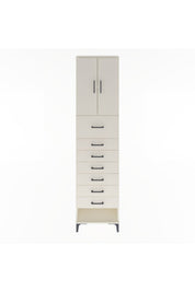 Arges Dolap 2 Raflı 7 Çekmeceli 2 Kapaklı 60x30x243 - S32M048V1A