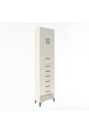 Arges Dolap 2 Raflı 7 Çekmeceli 2 Kapaklı 60x30x243 - S32M048V1A