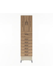 Arges Dolap 2 Raflı 7 Çekmeceli 2 Kapaklı 60x30x243 - S32M048V3A