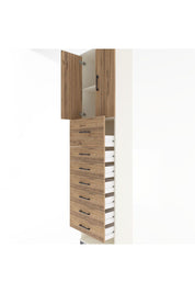 Arges Dolap 2 Raflı 7 Çekmeceli 2 Kapaklı 60x30x243 - S32M048V3A