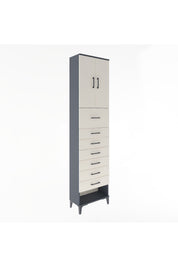 Arges Dolap 2 Raflı 7 Çekmeceli 2 Kapaklı 60x30x243 - S32M048V4A