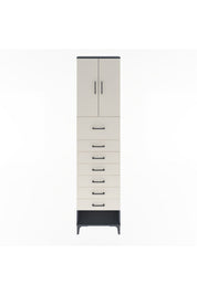 Arges Dolap 2 Raflı 7 Çekmeceli 2 Kapaklı 60x30x243 - S32M048V4A