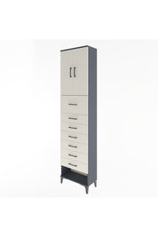 Arges Dolap 2 Raflı 7 Çekmeceli 2 Kapaklı 60x30x243 - S32M048V4A