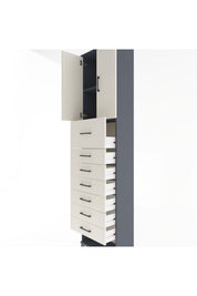 Arges Dolap 2 Raflı 7 Çekmeceli 2 Kapaklı 60x30x243 - S32M048V4A