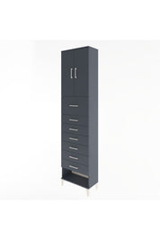 Arges Dolap 2 Raflı 7 Çekmeceli 2 Kapaklı 60x30x243 - S32M048V5A