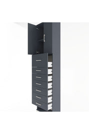 Arges Dolap 2 Raflı 7 Çekmeceli 2 Kapaklı 60x30x243 - S32M048V5A