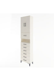 Arges Dolap 3 Raflı 6 Çekmeceli 2 Kapaklı 60x30x243 - S32M050V1A