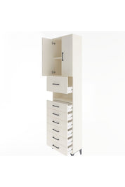 Arges Dolap 3 Raflı 6 Çekmeceli 2 Kapaklı 60x30x243 - S32M050V1A