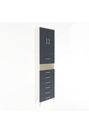 Arges Dolap 3 Raflı 6 Çekmeceli 2 Kapaklı 60x30x243 - S32M050V2A