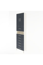 Arges Dolap 3 Raflı 6 Çekmeceli 2 Kapaklı 60x30x243 - S32M050V2A