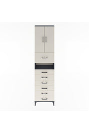 Arges Dolap 3 Raflı 6 Çekmeceli 2 Kapaklı 60x30x243 - S32M050V4A