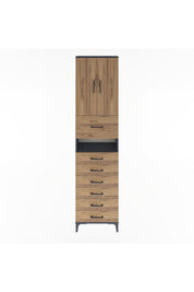 Arges Dolap 3 Raflı 6 Çekmeceli 2 Kapaklı 60x30x243 - S32M050V6A