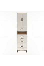 Arges Dolap 3 Raflı 6 Çekmeceli 2 Kapaklı 60x30x243 - S32M050V7A