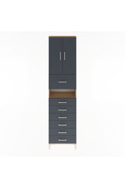 Arges Dolap 3 Raflı 6 Çekmeceli 2 Kapaklı 60x30x243 - S32M050V8A