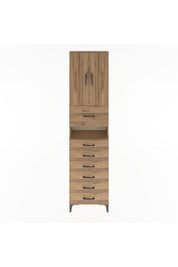 Arges Dolap 3 Raflı 6 Çekmeceli 2 Kapaklı 60x30x243 - S32M050V9A