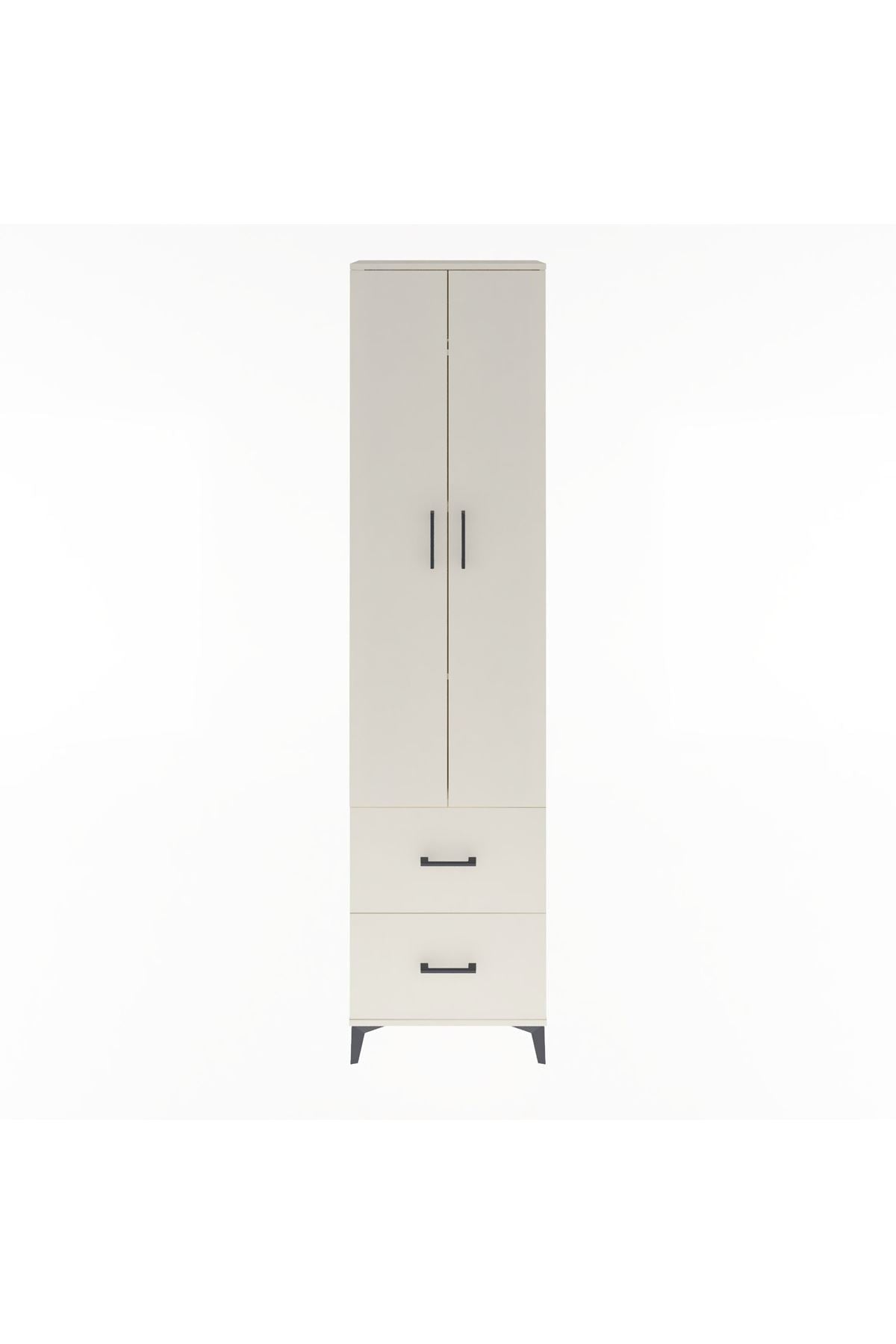 Arges Dolap 4 Raflı 2 Çekmeceli 2 Kapaklı 60x30x243 - S32M051V1A