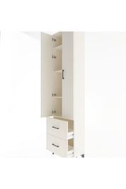 Arges Dolap 4 Raflı 2 Çekmeceli 2 Kapaklı 60x30x243 - S32M051V1A