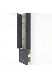 Arges Dolap 4 Raflı 2 Çekmeceli 2 Kapaklı 60x30x243 - S32M051V2A