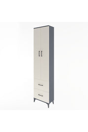 Arges Dolap 4 Raflı 2 Çekmeceli 2 Kapaklı 60x30x243 - S32M051V4A