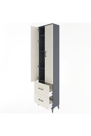 Arges Dolap 4 Raflı 2 Çekmeceli 2 Kapaklı 60x30x243 - S32M051V4A