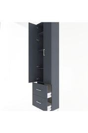 Arges Dolap 4 Raflı 2 Çekmeceli 2 Kapaklı 60x30x243 - S32M051V5A