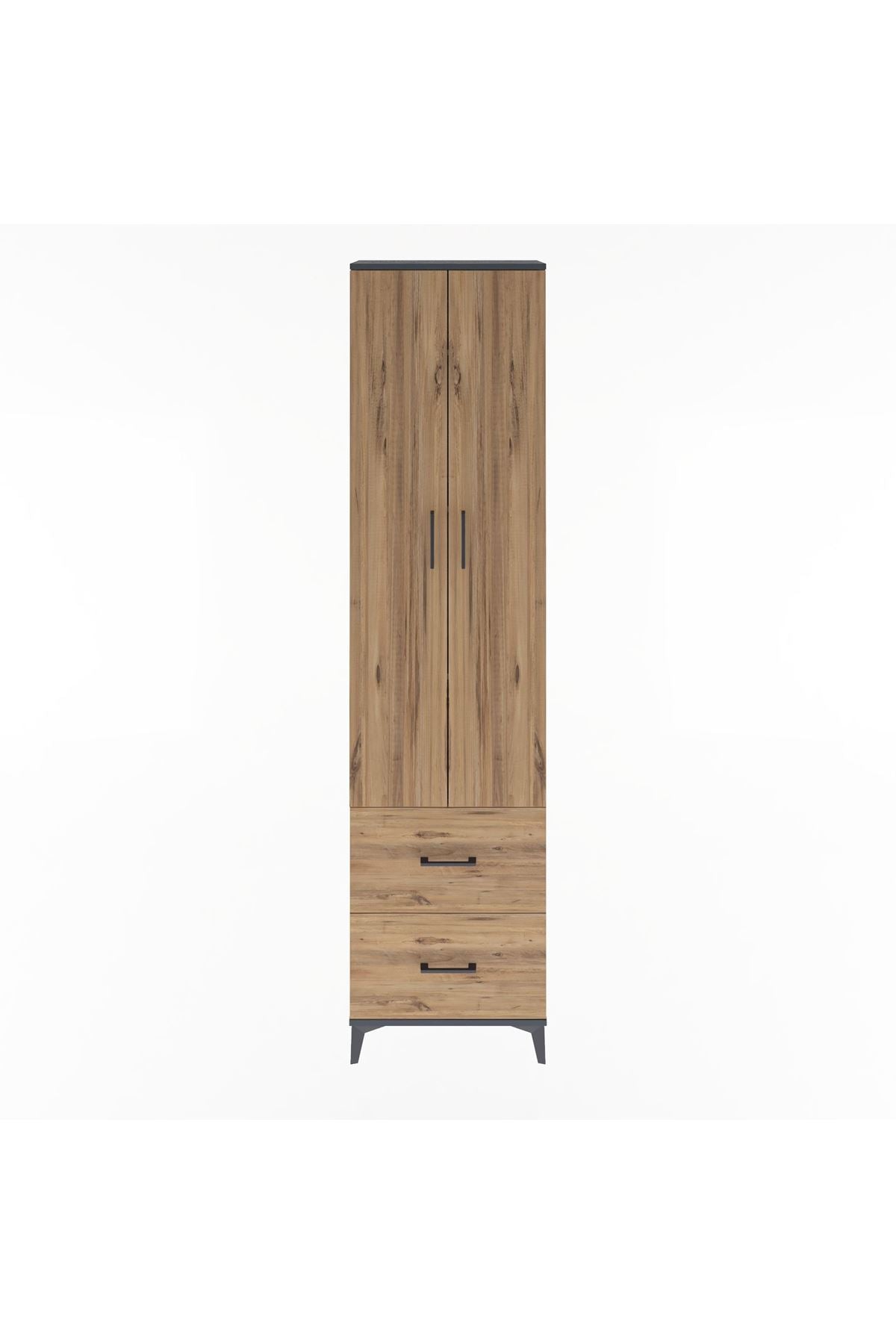 Arges Dolap 4 Raflı 2 Çekmeceli 2 Kapaklı 60x30x243 - S32M051V6A