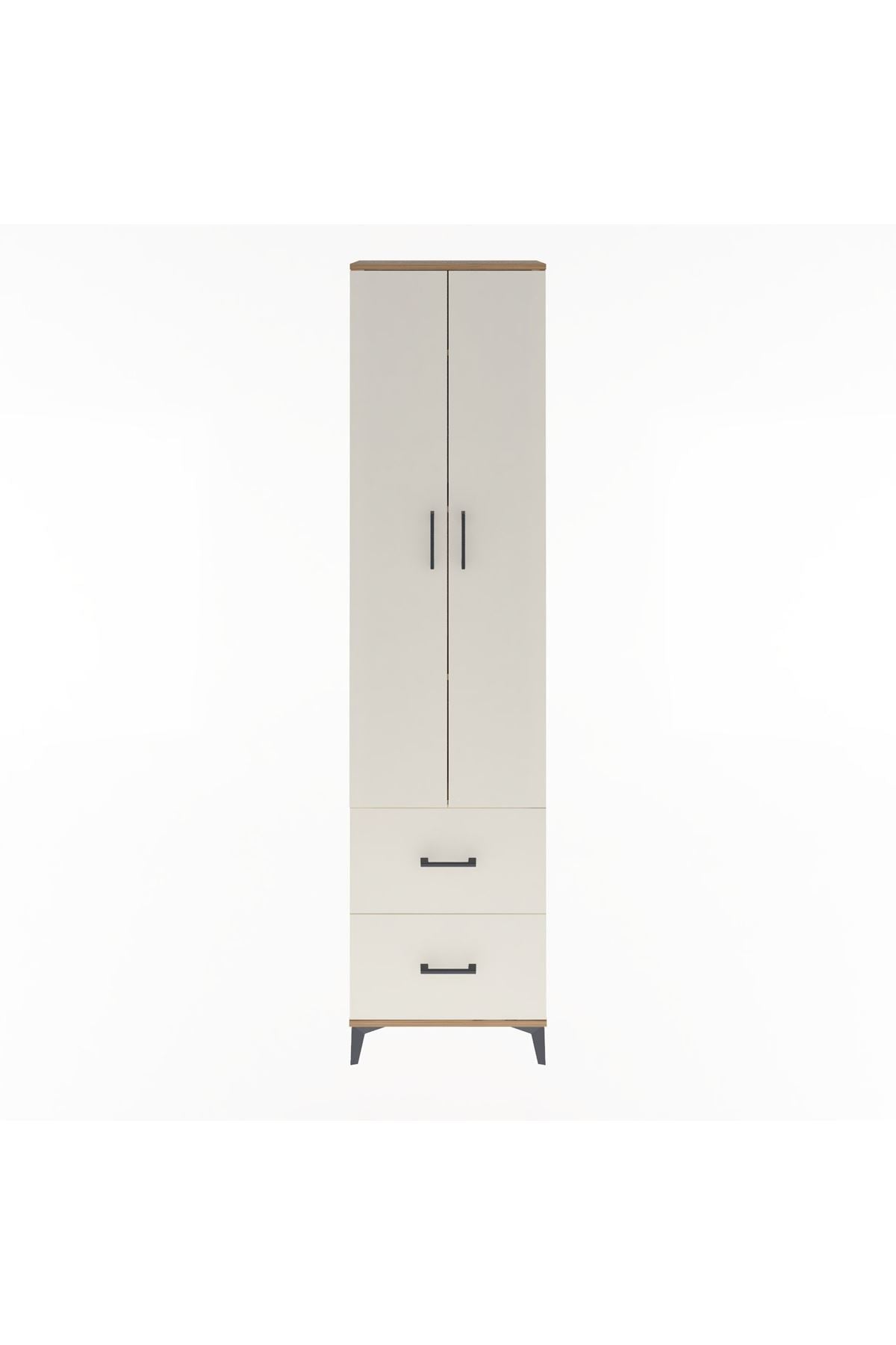 Arges Dolap 4 Raflı 2 Çekmeceli 2 Kapaklı 60x30x243 - S32M051V7A