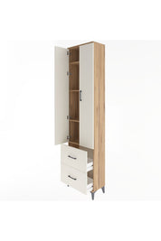 Arges Dolap 4 Raflı 2 Çekmeceli 2 Kapaklı 60x30x243 - S32M051V7A