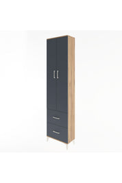Arges Dolap 4 Raflı 2 Çekmeceli 2 Kapaklı 60x30x243 - S32M051V8A
