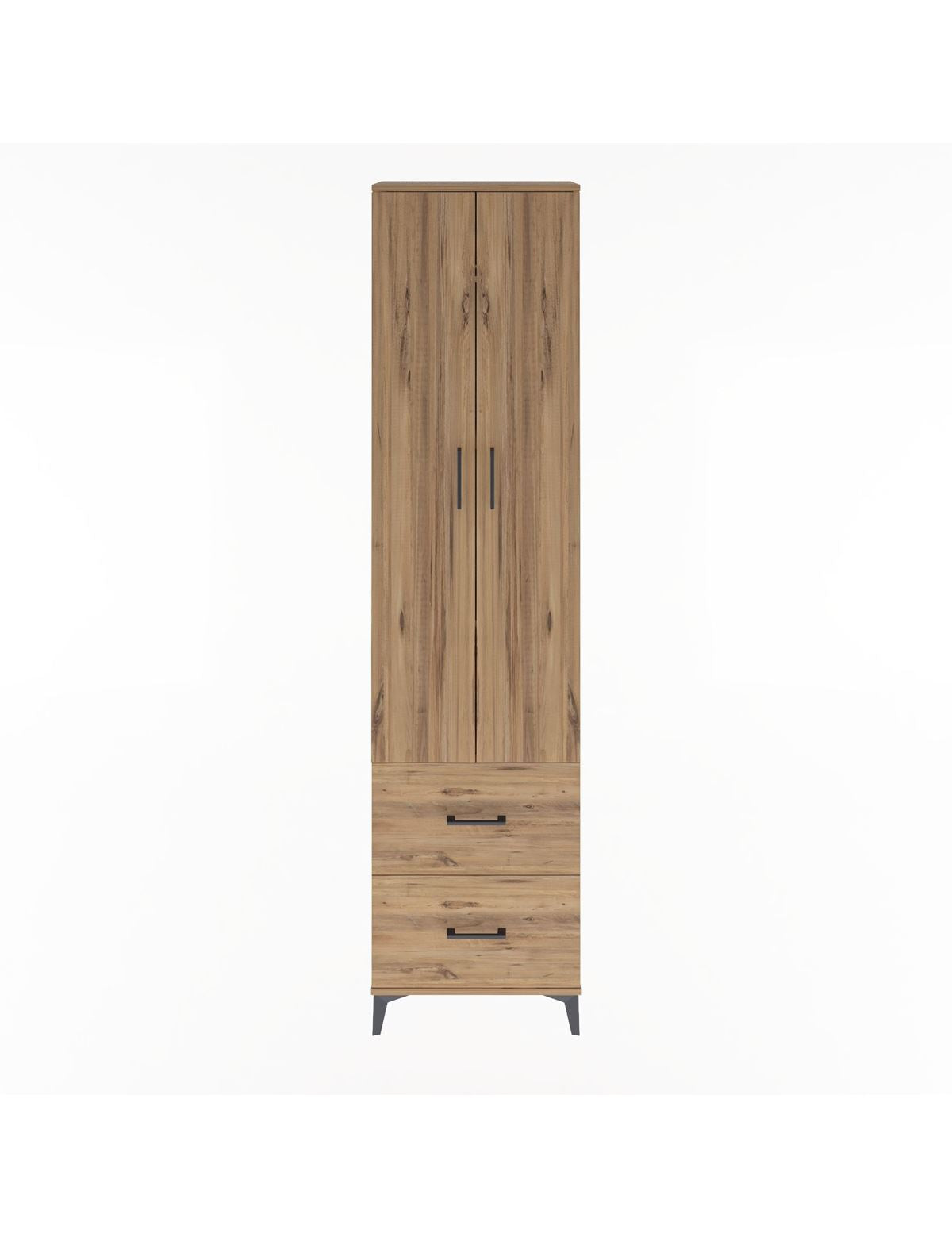 Arges Dolap 4 Raflı 2 Çekmeceli 2 Kapaklı 60x30x243 - S32M051V9A