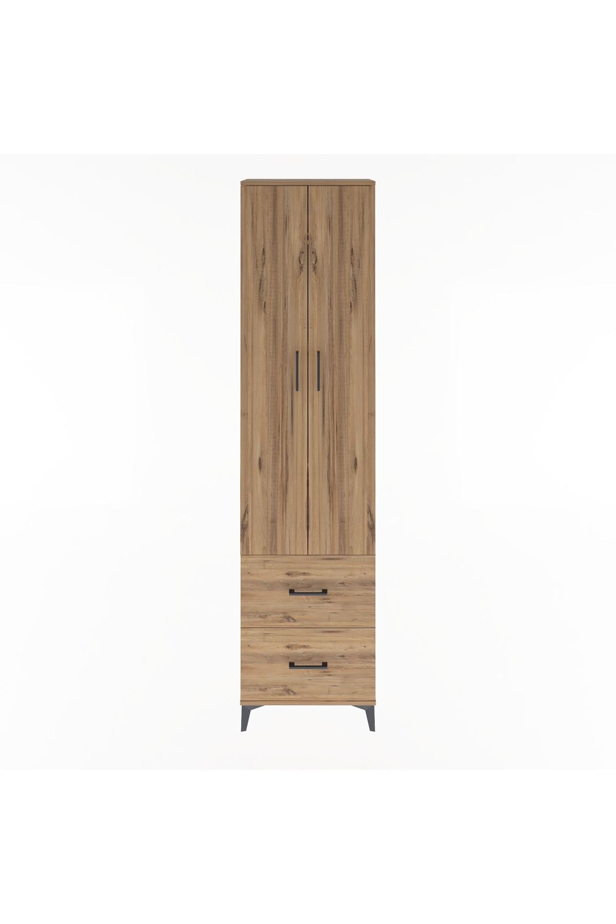 Arges Dolap 4 Raflı 2 Çekmeceli 2 Kapaklı 60x30x243 - S32M051V9A