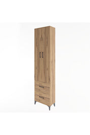 Arges Dolap 4 Raflı 2 Çekmeceli 2 Kapaklı 60x30x243 - S32M051V9A