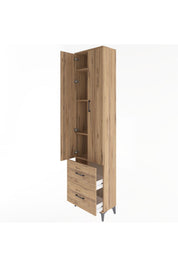 Arges Dolap 4 Raflı 2 Çekmeceli 2 Kapaklı 60x30x243 - S32M051V9A