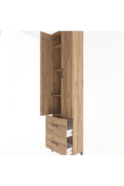 Arges Dolap 4 Raflı 2 Çekmeceli 2 Kapaklı 60x30x243 - S32M051V9A