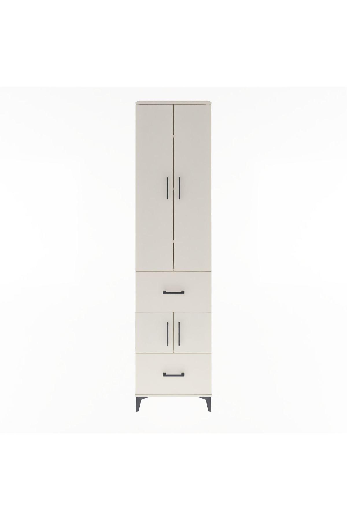 Arges Dolap 5 Raflı 2 Çekmeceli 4 Kapaklı 60x30x243 - S32M052V1A