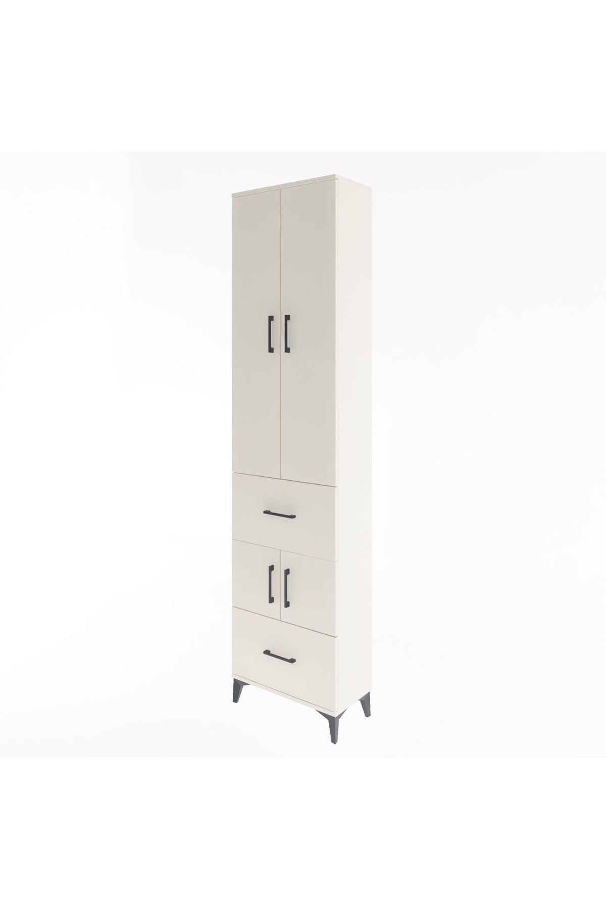 Arges Dolap 5 Raflı 2 Çekmeceli 4 Kapaklı 60x30x243 - S32M052V1A