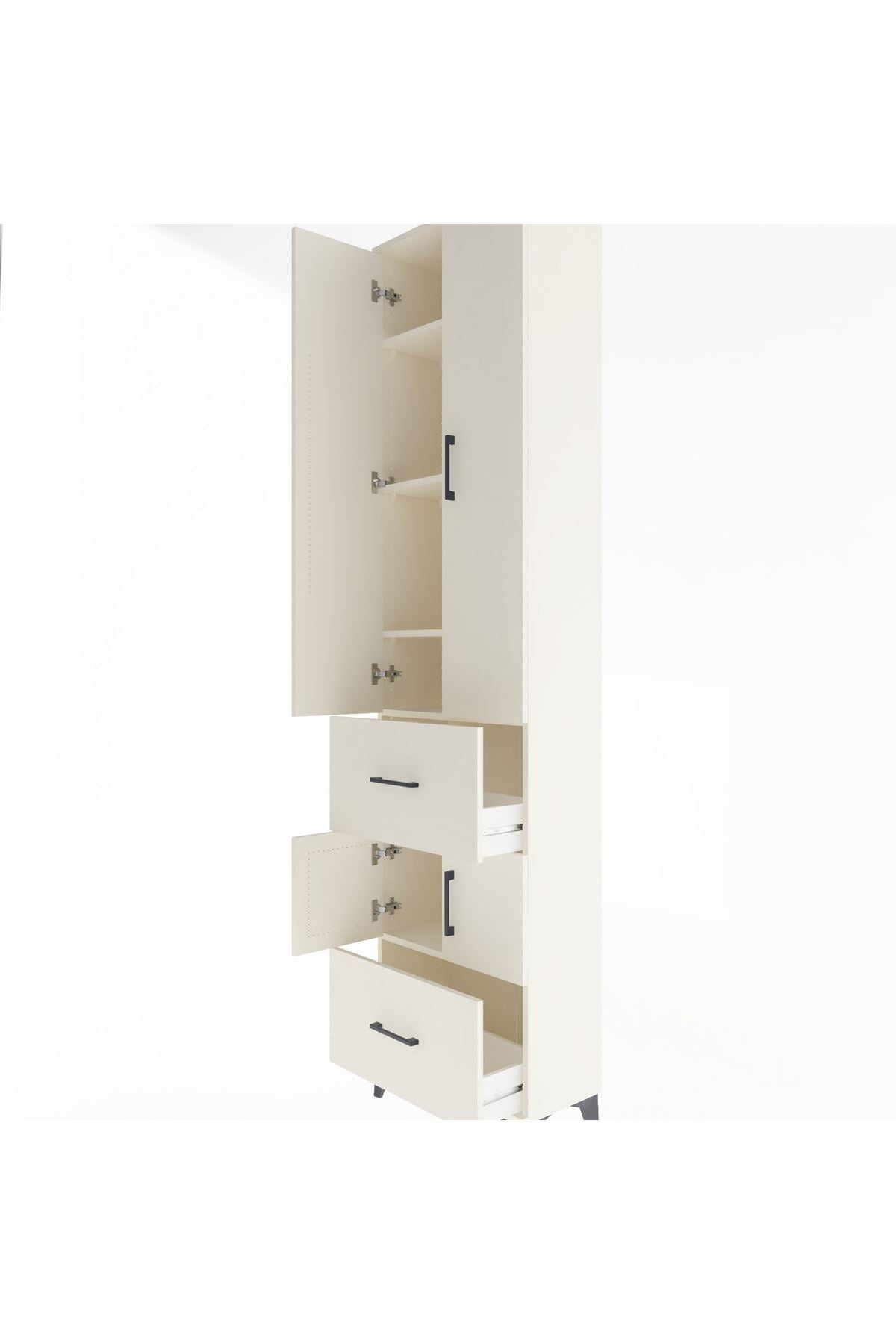 Arges Dolap 5 Raflı 2 Çekmeceli 4 Kapaklı 60x30x243 - S32M052V1A