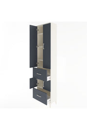 Arges Dolap 5 Raflı 2 Çekmeceli 4 Kapaklı 60x30x243 - S32M052V2A