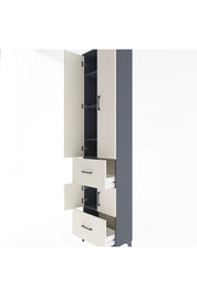 Arges Dolap 5 Raflı 2 Çekmeceli 4 Kapaklı 60x30x243 - S32M052V4A