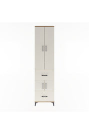 Arges Dolap 5 Raflı 2 Çekmeceli 4 Kapaklı 60x30x243 - S32M052V7A