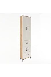 Arges Dolap 5 Raflı 2 Çekmeceli 4 Kapaklı 60x30x243 - S32M052V7A