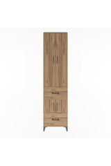 Arges Dolap 5 Raflı 2 Çekmeceli 4 Kapaklı 60x30x243
