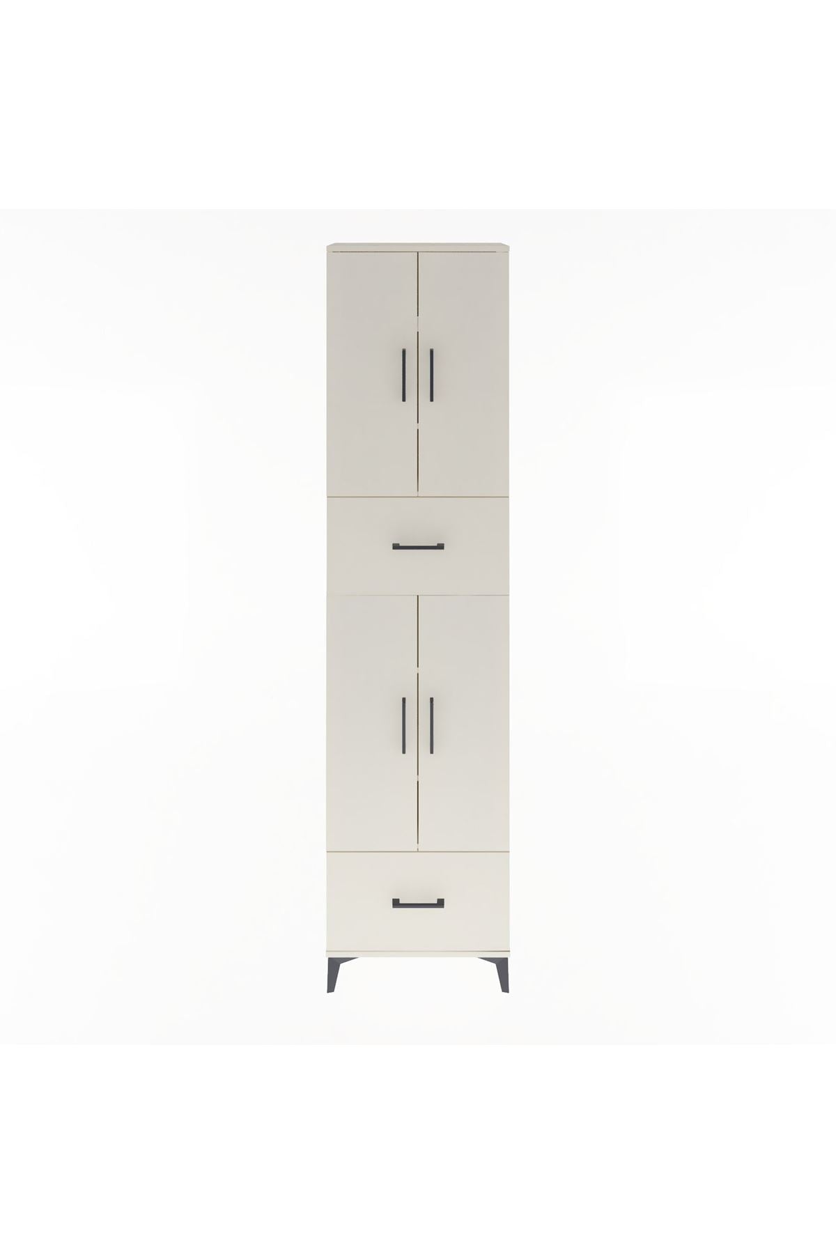 Arges Dolap 6 Raflı 2 Çekmeceli 4 Kapaklı 60x30x243 - S32M053V1A