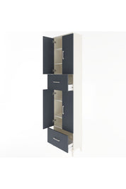 Arges Dolap 6 Raflı 2 Çekmeceli 4 Kapaklı 60x30x243 - S32M053V2A