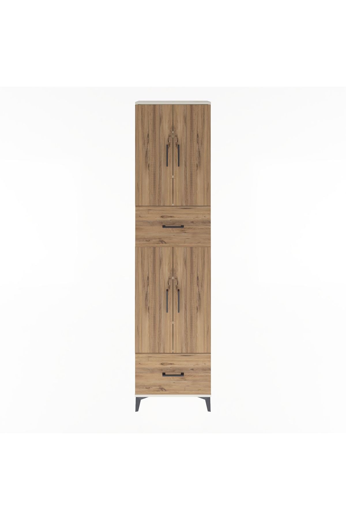 Arges Dolap 6 Raflı 2 Çekmeceli 4 Kapaklı 60x30x243 - S32M053V3A